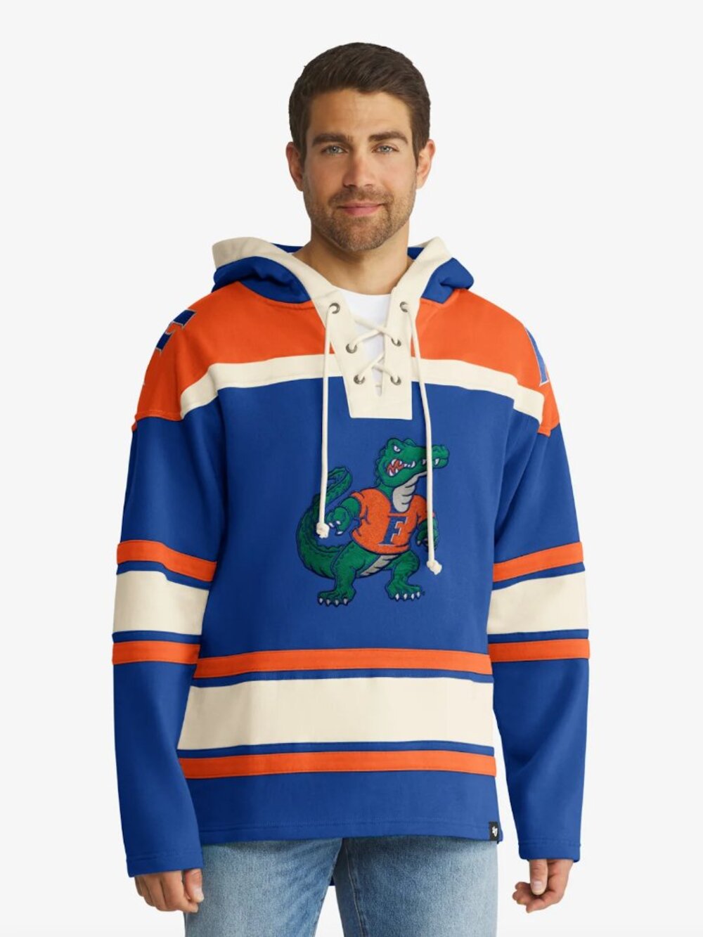 ’47 Brand NWT Florida Gators Superior Lacer Hooded Hockey Fleece Sweatshirt, L